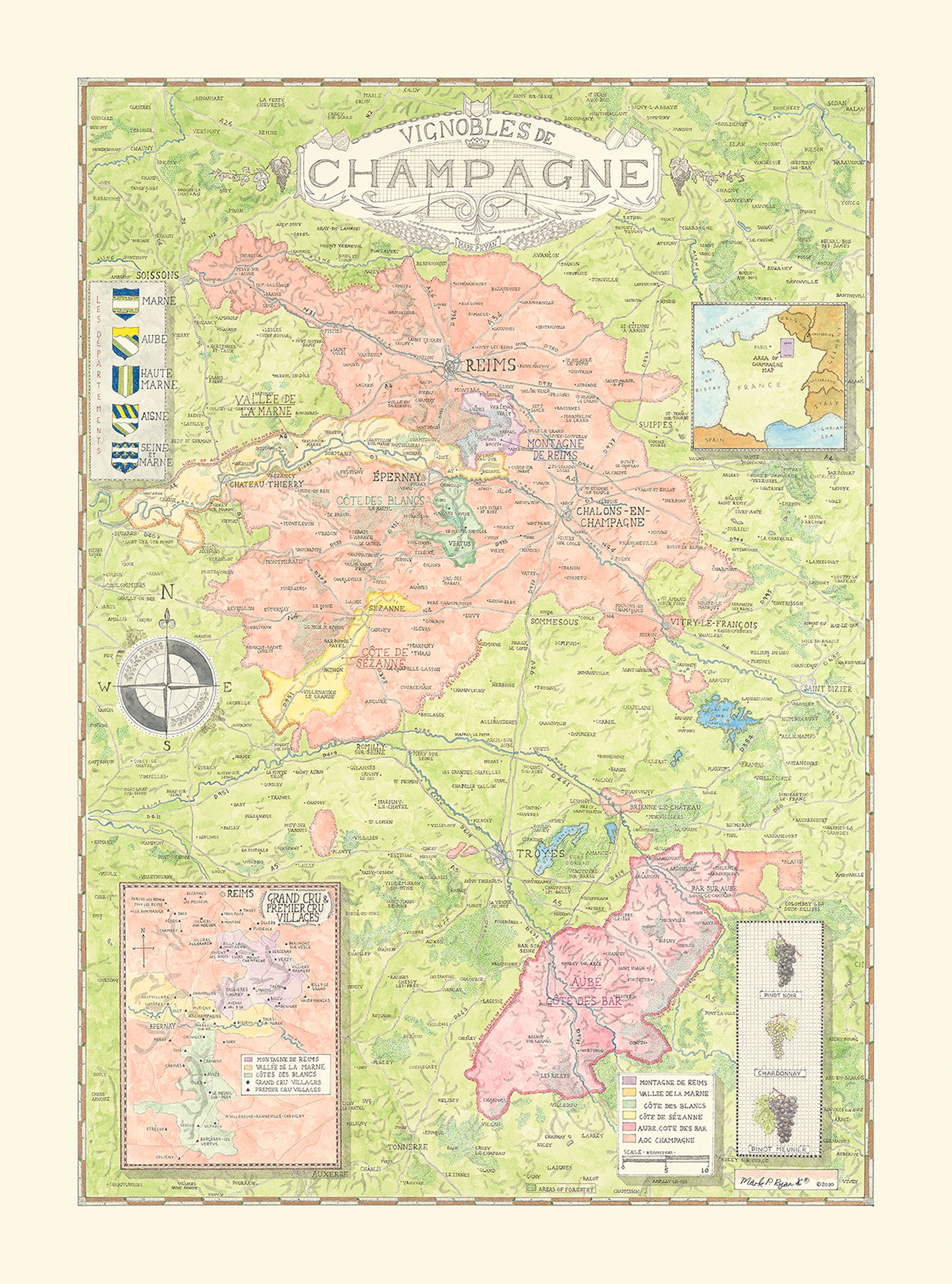 Wine Map of Champagne