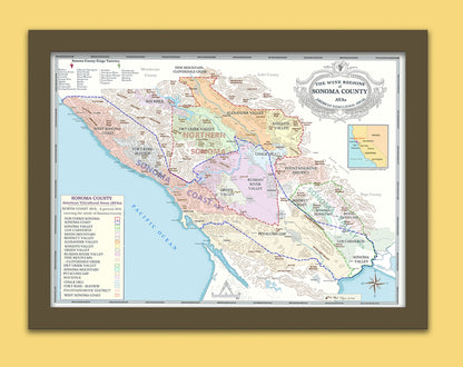 Sonoma County Wine Map