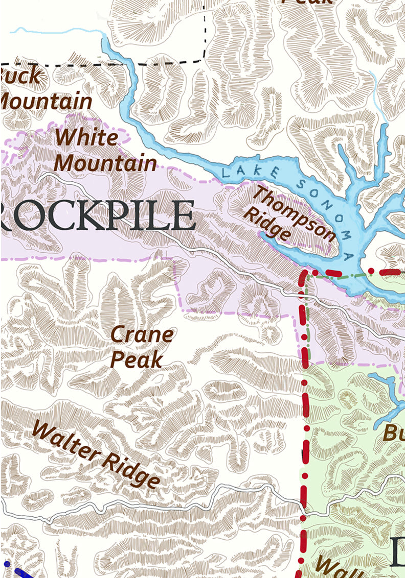 Rockpile california map