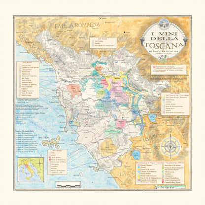 tuscany wine map